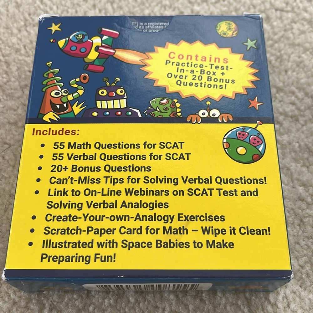 SCAT Gifted Testing Flash Cards: 2nd-3rd Grade - Picture 2 of 2